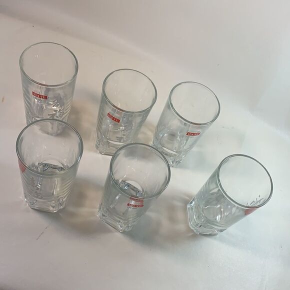 6 Japanese Bar Drinking Rocks Tumblers Glasses EUC - Picture 2 of 15